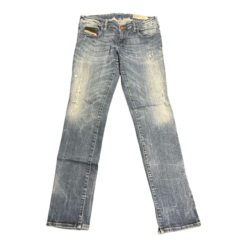 Diesel Jeans Mens 31 Blue Grupee Super Slim-Skinny Low Waist Stretch Wash 0661S
